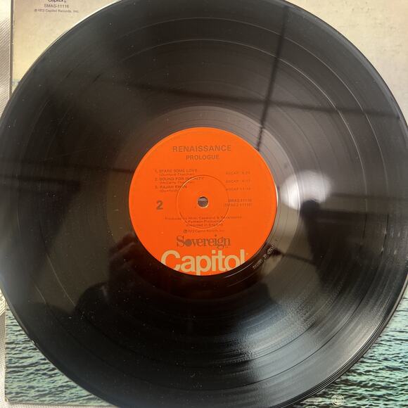 Renaissance Prologue UK ORIGINAL EX Sovereign Vinyl LP ULTRASONIC CLEAN - Picture 8 of 9